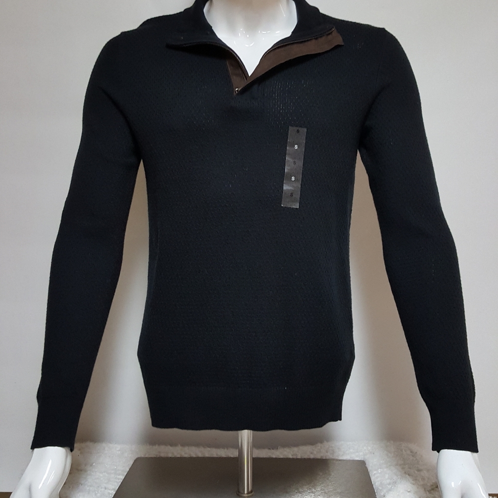 Tasso Elba mens quarter zip pullover sweater